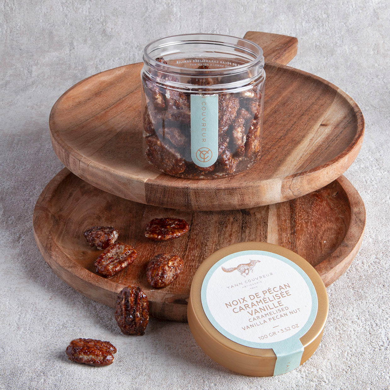 2 Framboisier rose coco + financiers vanille + pécans caramélisées - Wonderbox