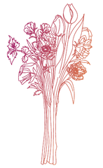 Un bouquet de fleurs offert pour la fête des mères