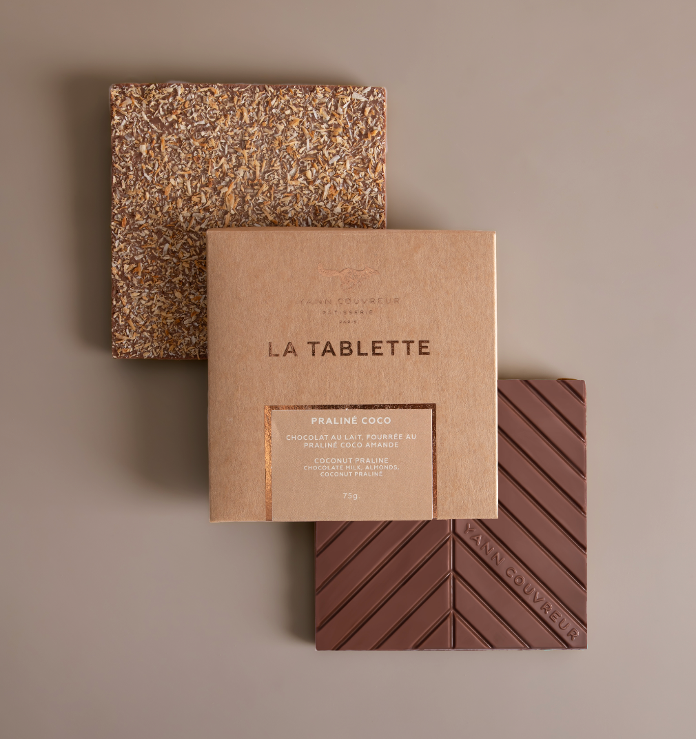 Tablette praliné coco