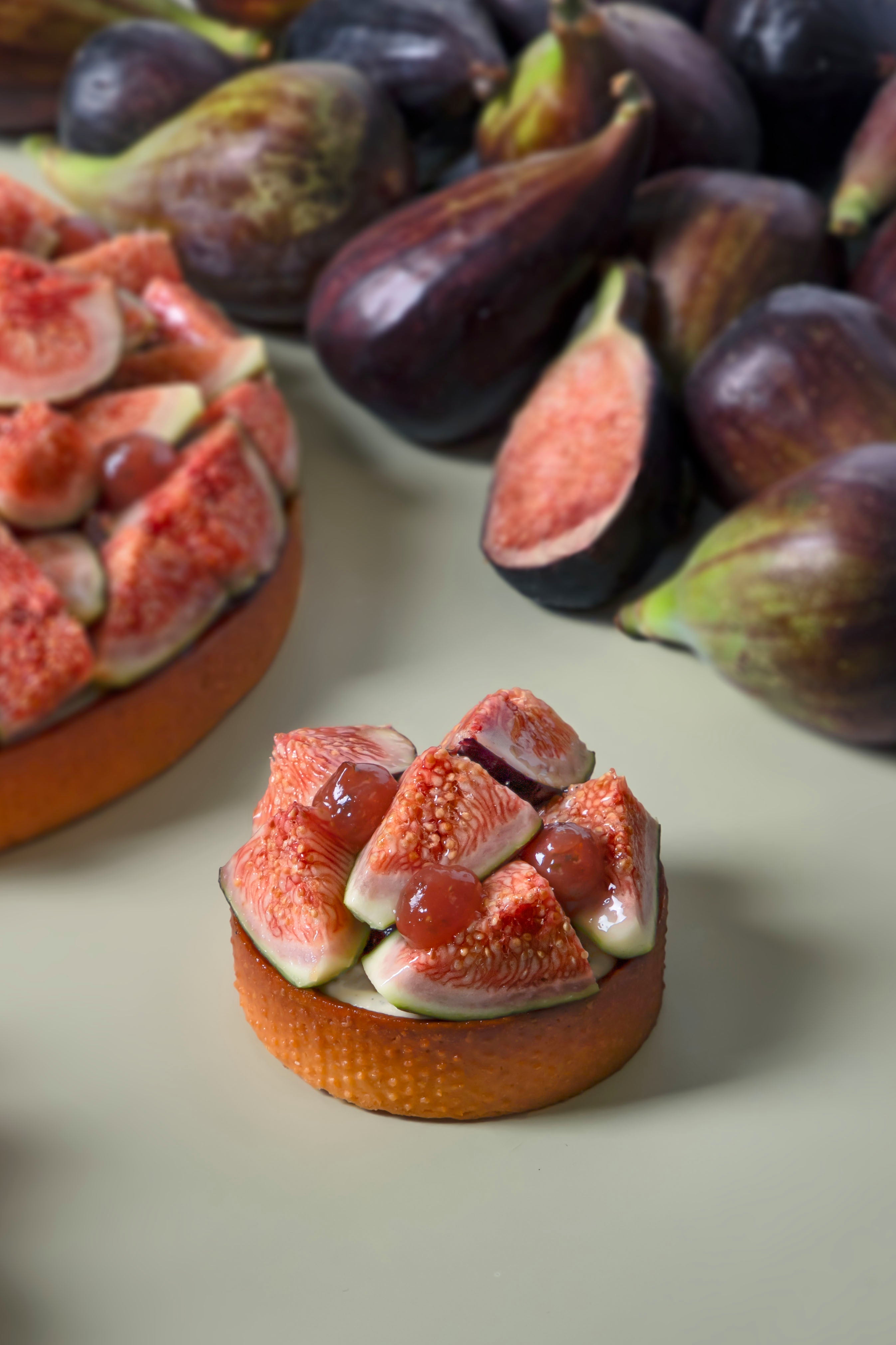 Tarte figues shiso vanille