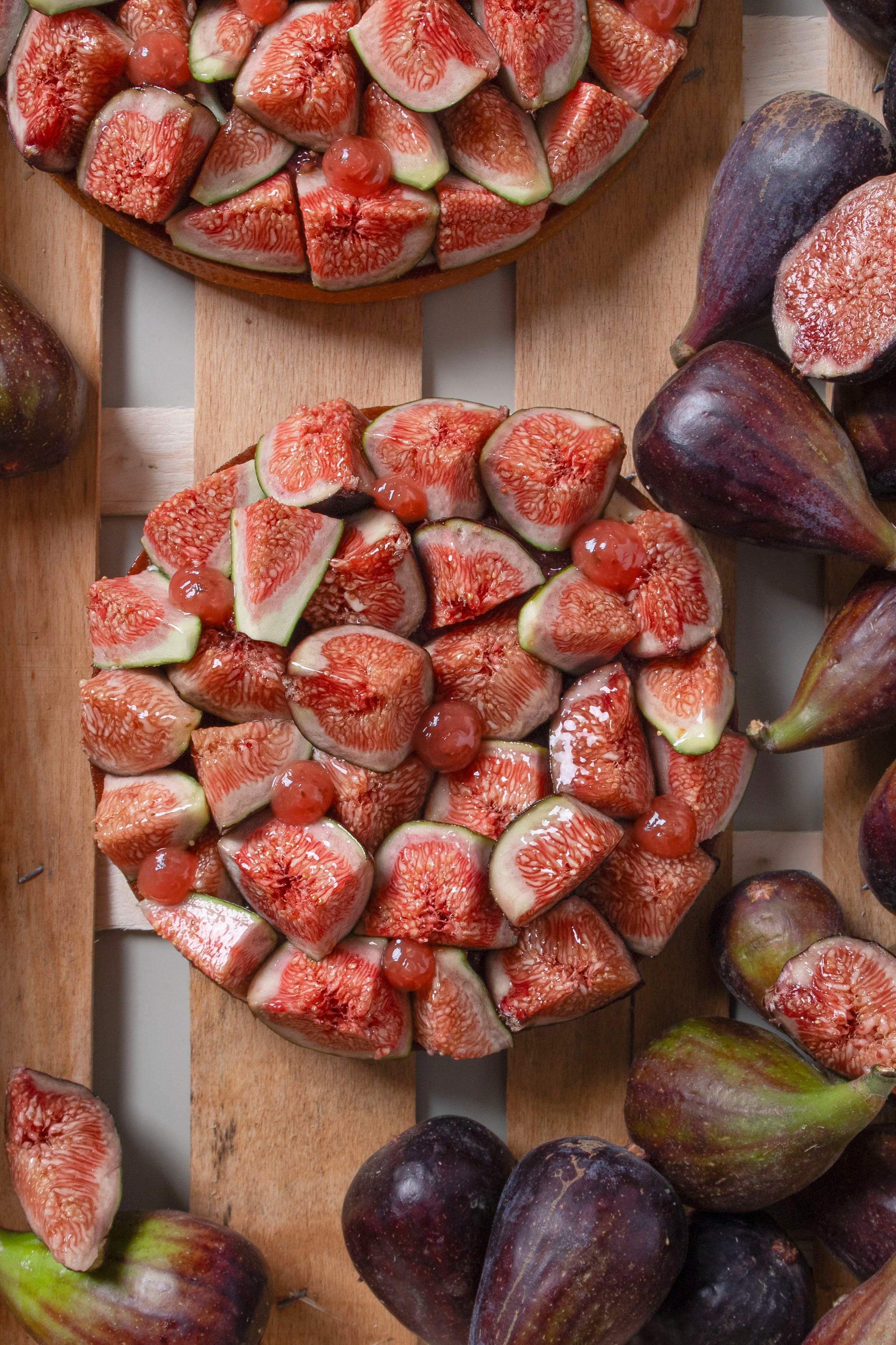 Tarte figues shiso vanille