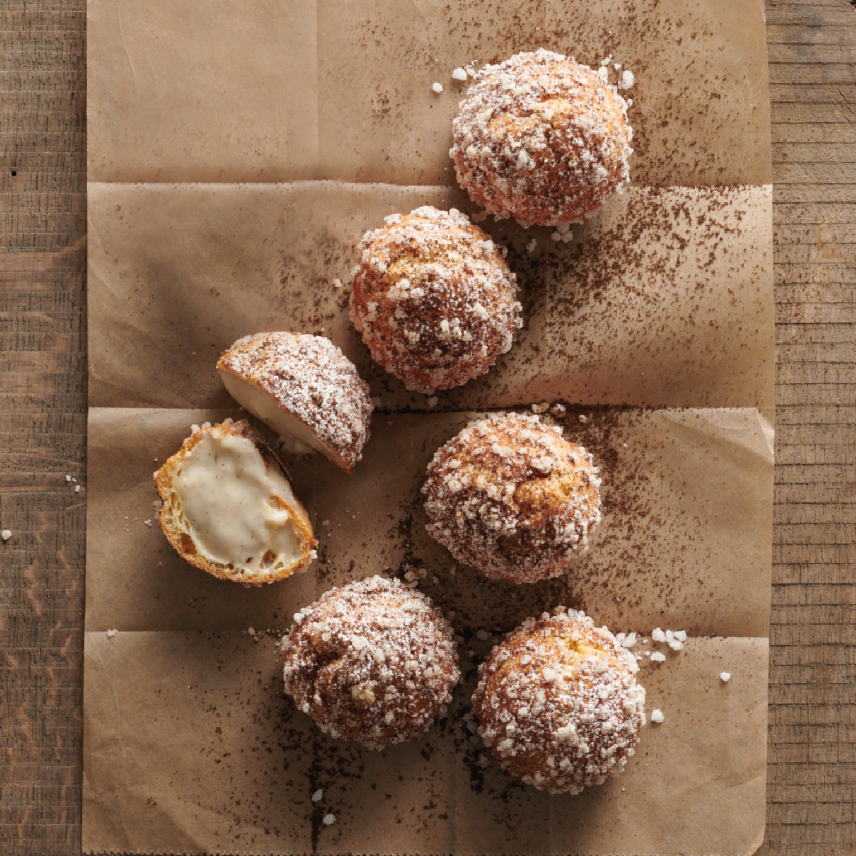 Chouquettes à la crème vanille