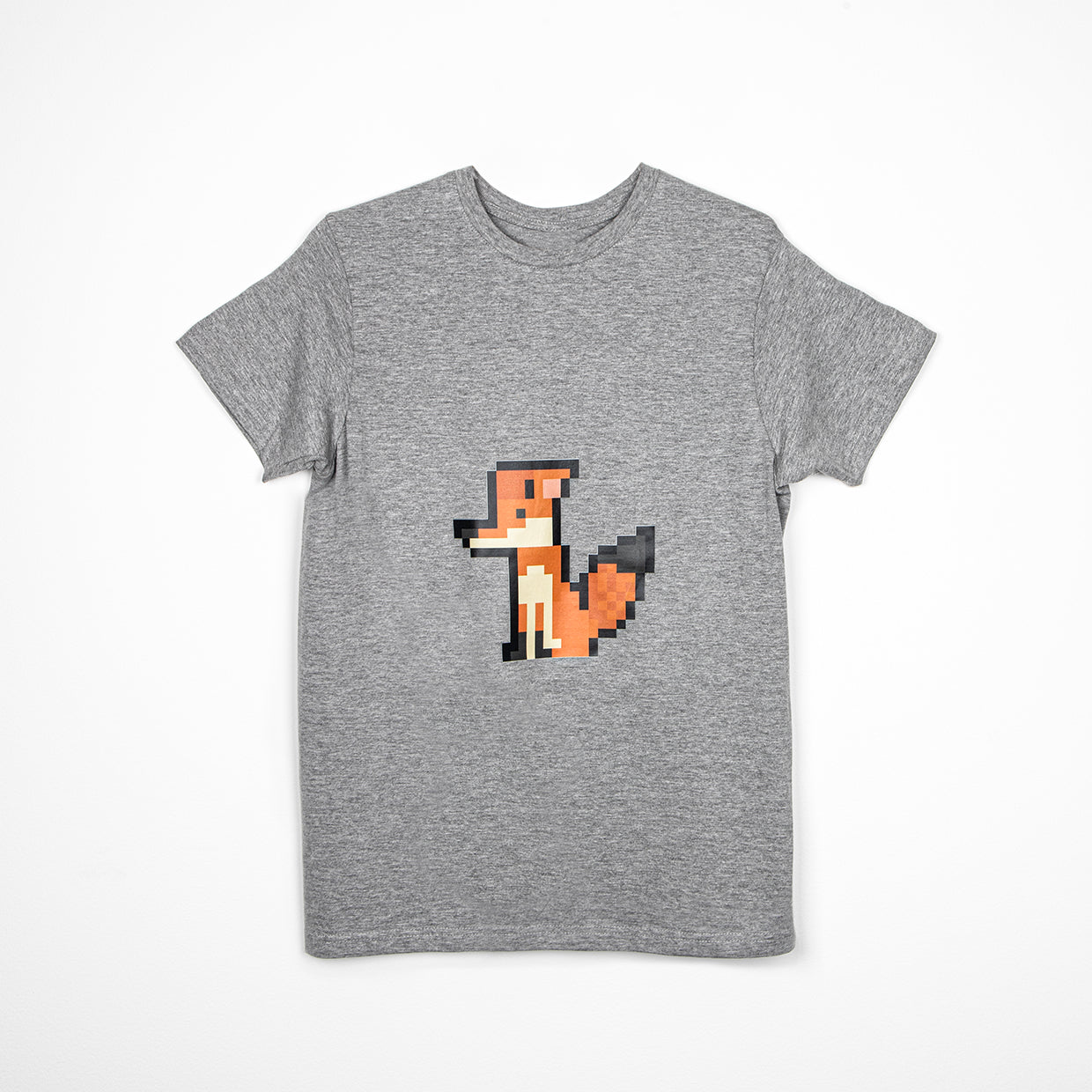 T-shirt pixel gris